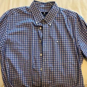 Blue and red checkered southern shirt medium.